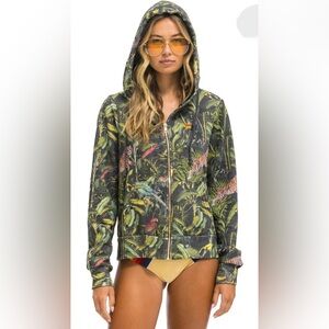 Aviator Nation Jungle Hoodie Sweatshirt Women’s XS Brand New